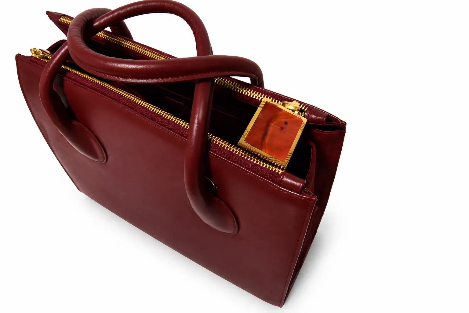 La Milano 2 Handles Collection, Bordeaux Carnelian, photo 2